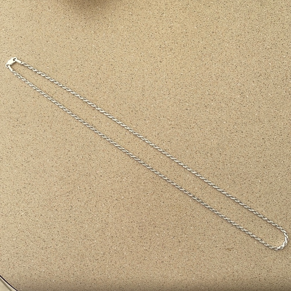 Sterling silver rope chain